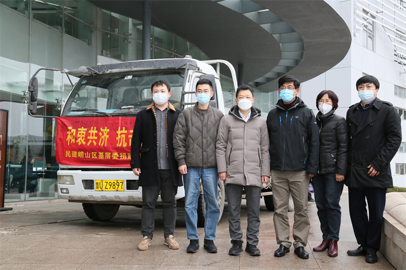 同心战疫 民建行动——民建崂山区基层委积极助力疫情防控