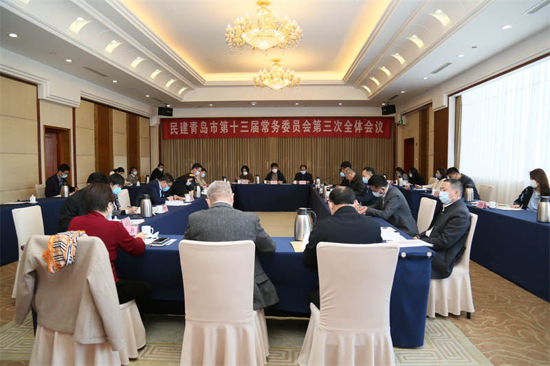 民建青岛市十三届三次常委会召开
